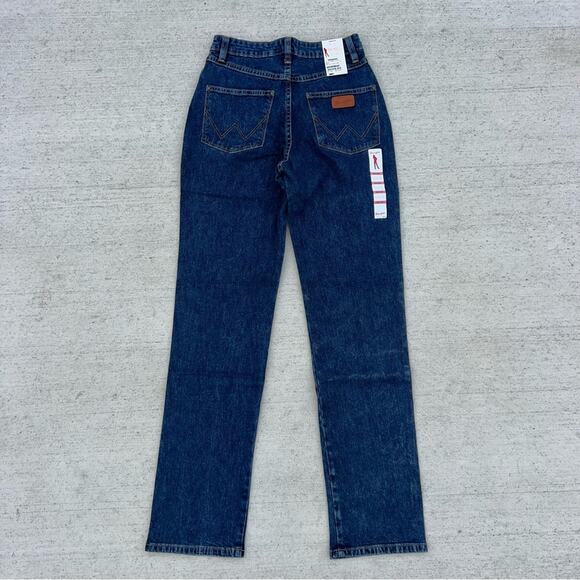 Y2K Wrangler 18MWZSW Jeans 3/4x32 Natural Rise Slim Fit Stretch Straight Leg NWT - Picture 7 of 9